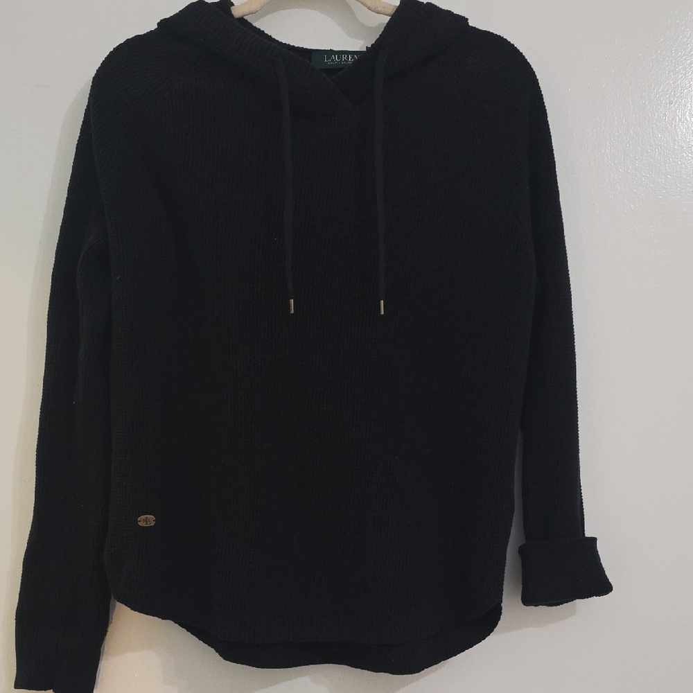 Ralph Lauren Navy Blue Knit Hoodie
